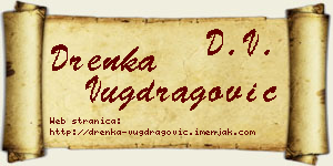 Drenka Vugdragović vizit kartica